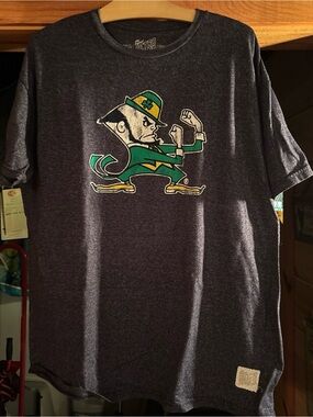 Men's Dark navy Notre Dame Mascot Graphic Tee